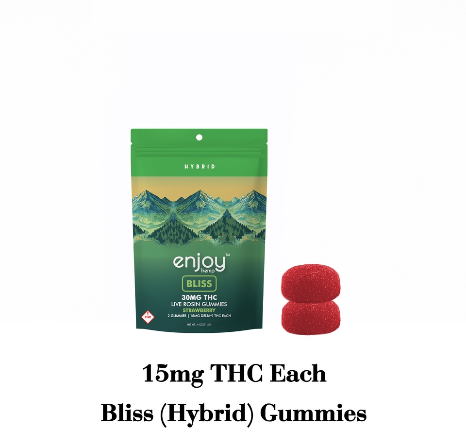 Bliss D9 Gummies 30mg / Hybrid 2 pack